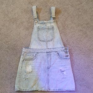 Overall Dress Light Wash